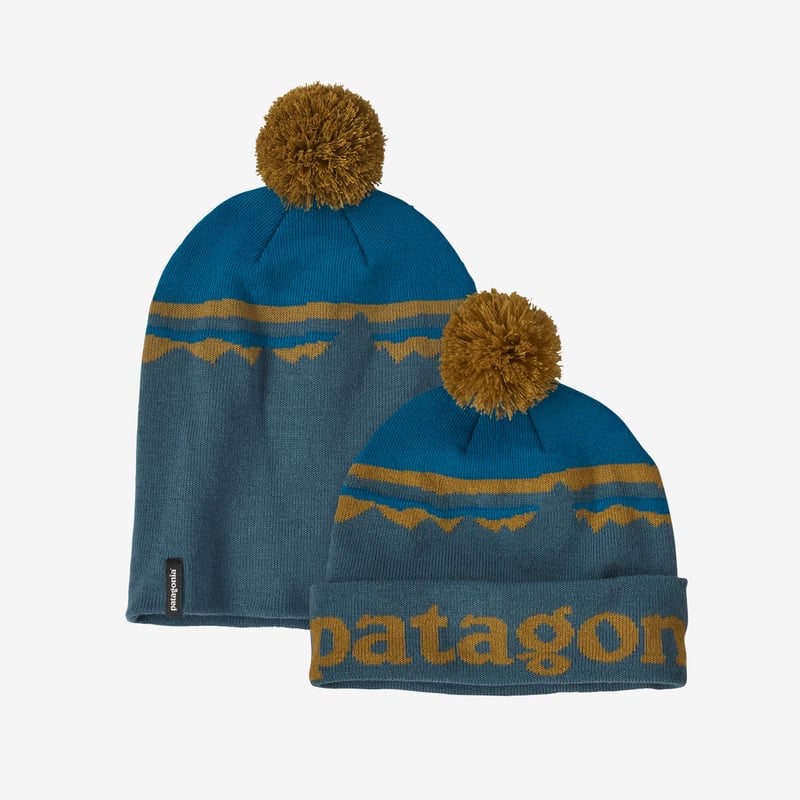 Patagonia Lightweight Powder Town Beanie - Fitz Roy Sunrise Knit: Abalone Blue