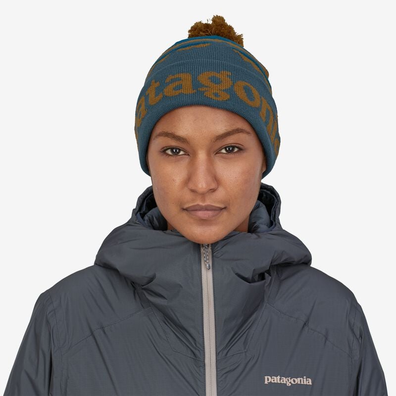 Patagonia Lightweight Powder Town Beanie - Fitz Roy Sunrise Knit: Abalone Blue