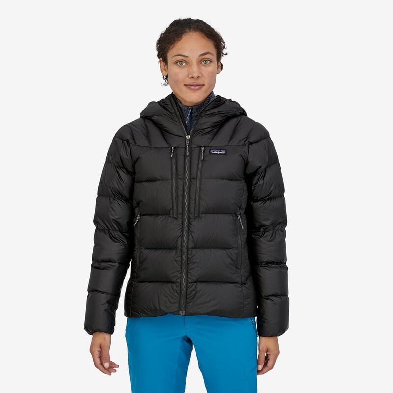 Patagonia Women's Fitz Roy Down Hoody - Black w/Black