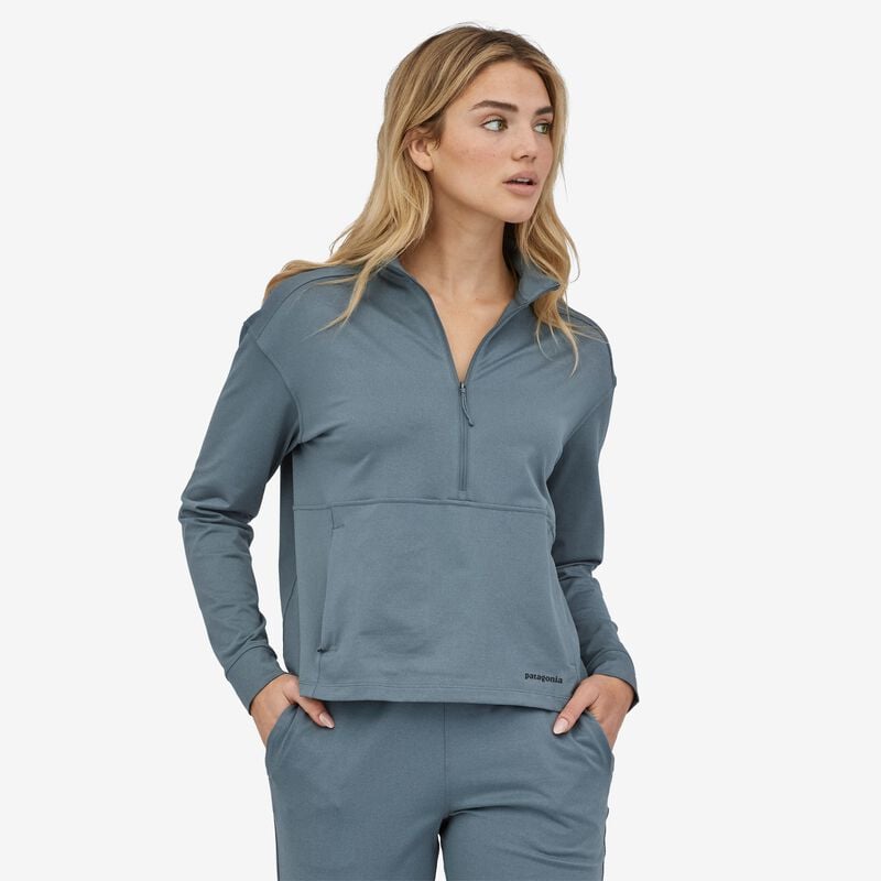 Patagonia Women's Pack Out Pullover - Plume Grey - Dark Plume Grey X-Dye