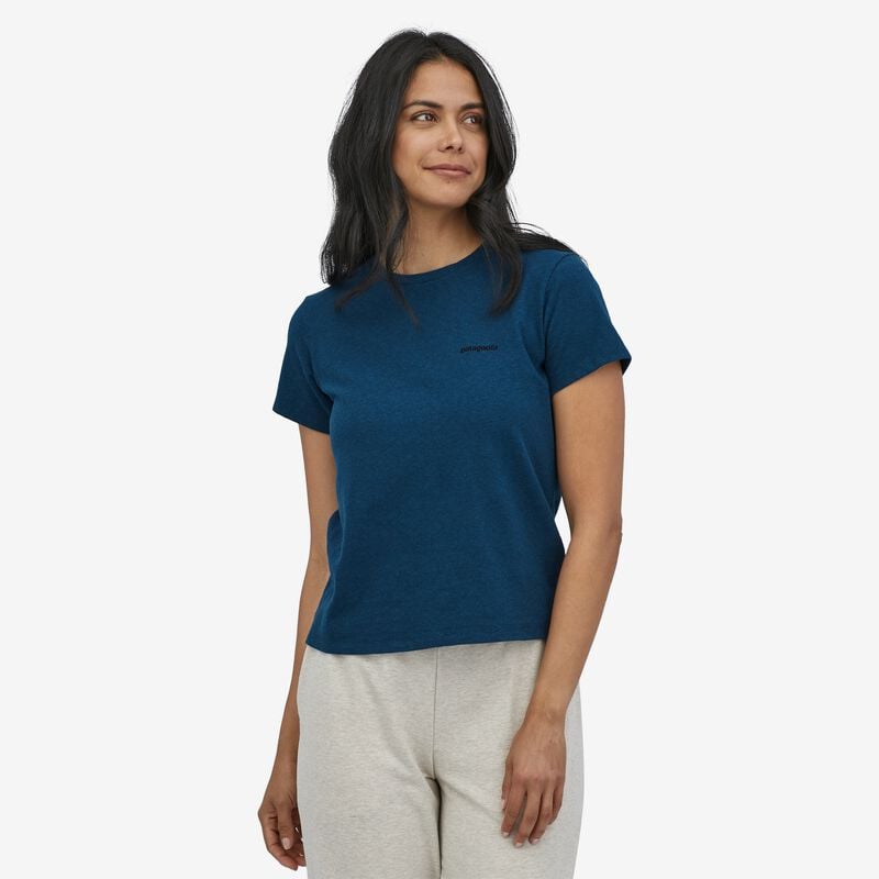 Patagonia Women's P-6 Logo Responsibili-Tee® - Wavy Blue
