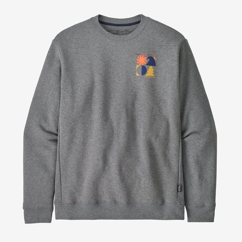 Patagonia Spirited Seasons Uprisal Crew Sweatshirt - Gravel Heather