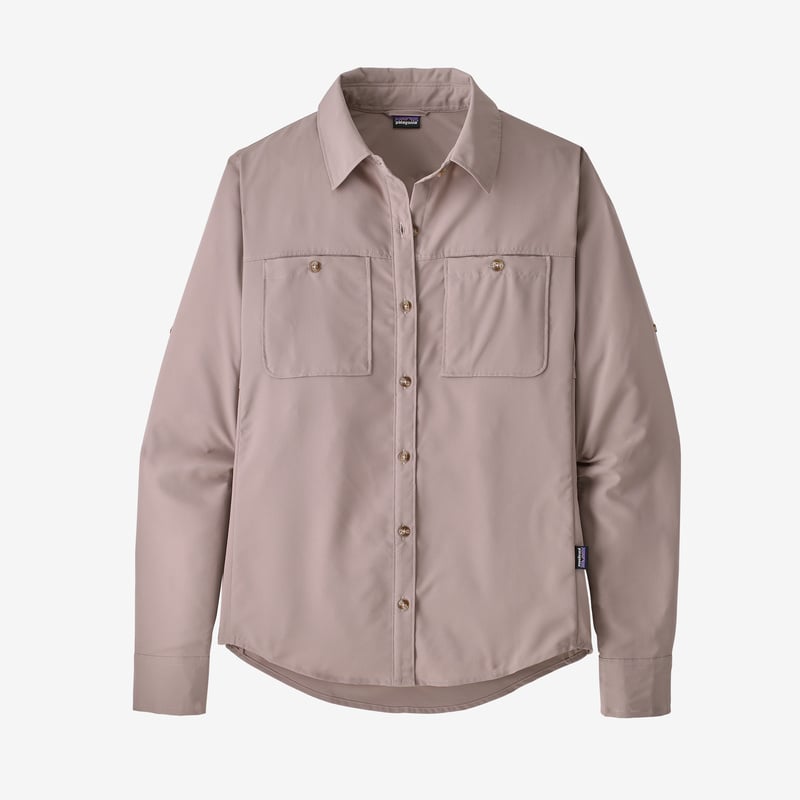Patagonia Women's Long-Sleeved Self-Guided Hike Shirt - Stingray Mauve