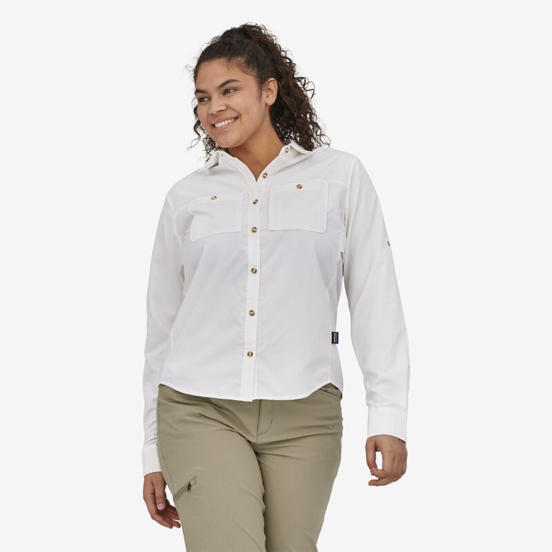 Patagonia Women's Long-Sleeved Self-Guided Hike Shirt - Stingray Mauve