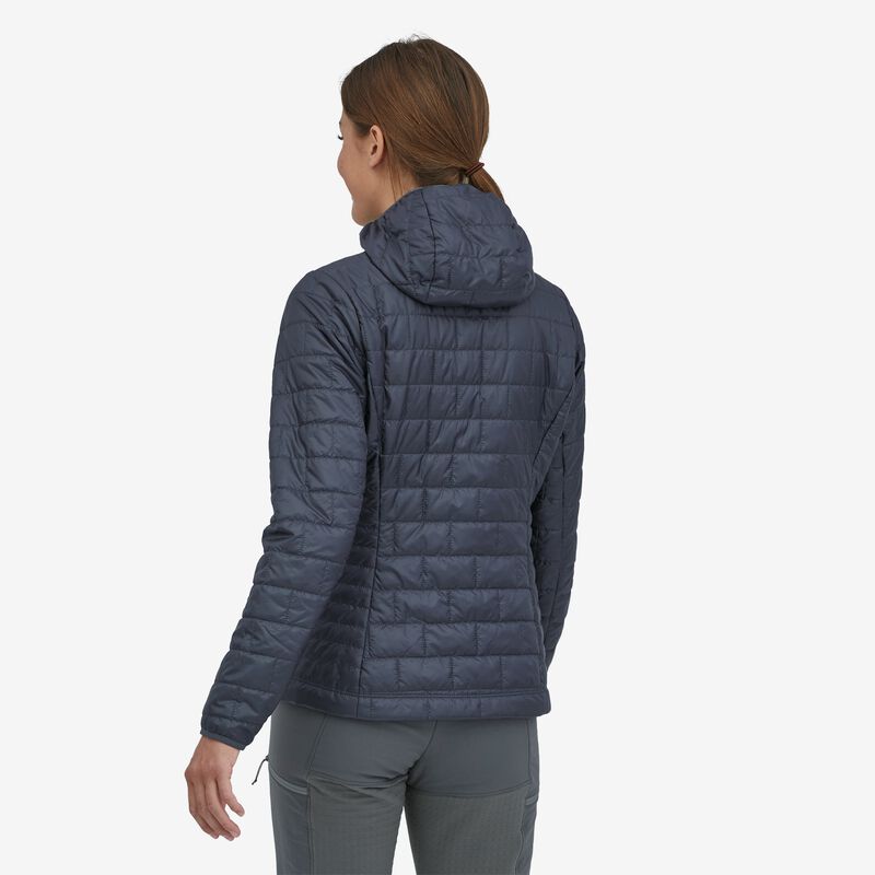 Patagonia Women's Nano Puff® Fitz Roy Trout Hoody - Smolder Blue
