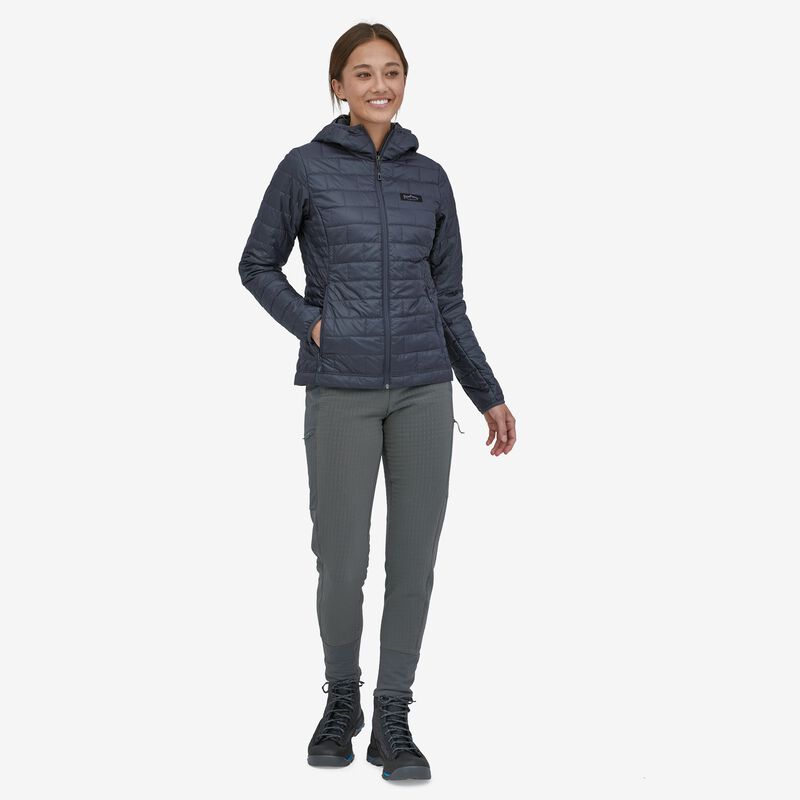 Patagonia Women's Nano Puff® Fitz Roy Trout Hoody - Smolder Blue