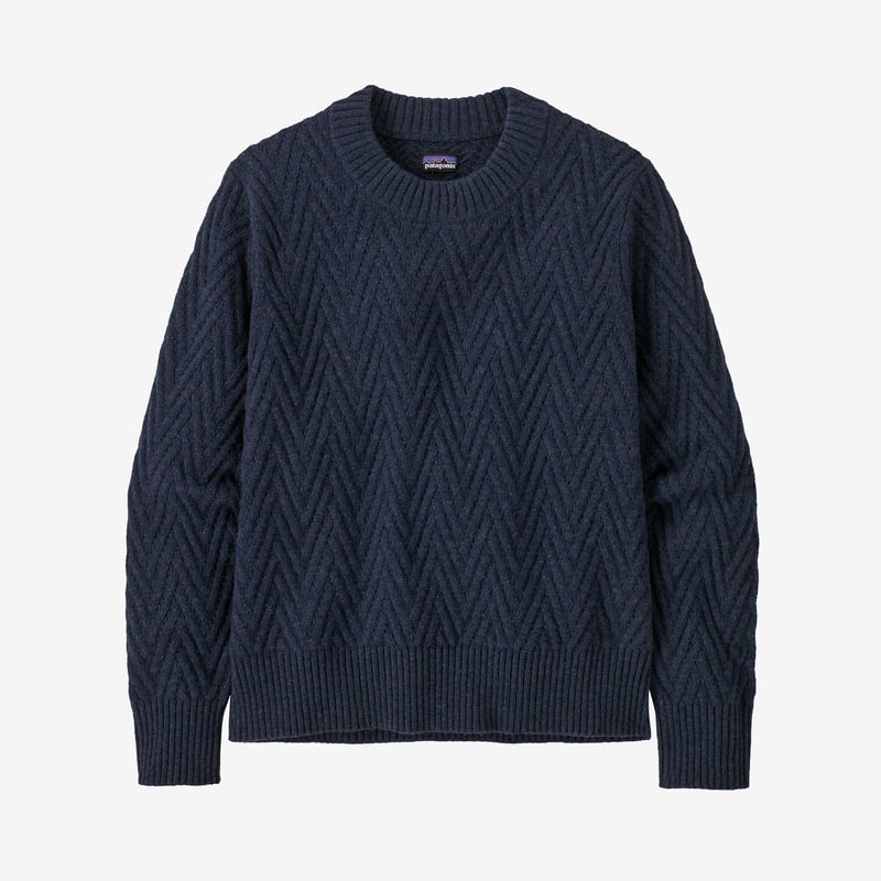 Patagonia Women's Recycled Wool Crewneck Sweater - Smolder Blue