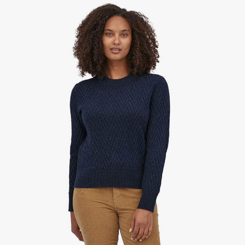 Patagonia Women's Recycled Wool Crewneck Sweater - Smolder Blue