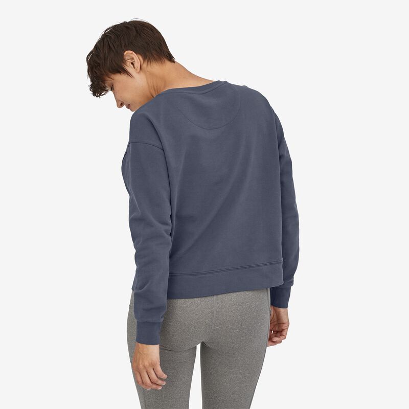 Patagonia Women's Regenerative Organic Certified™ Cotton Crewneck Sweatshirt - Smolder Blue