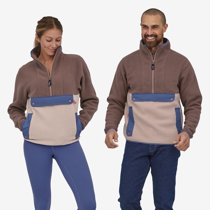 Patagonia Synchilla® Fleece Anorak - New Navy w/Smolder Blue