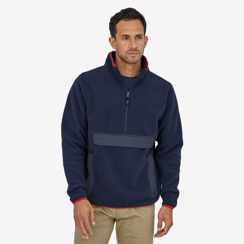 Patagonia Synchilla® Fleece Anorak - New Navy w/Smolder Blue