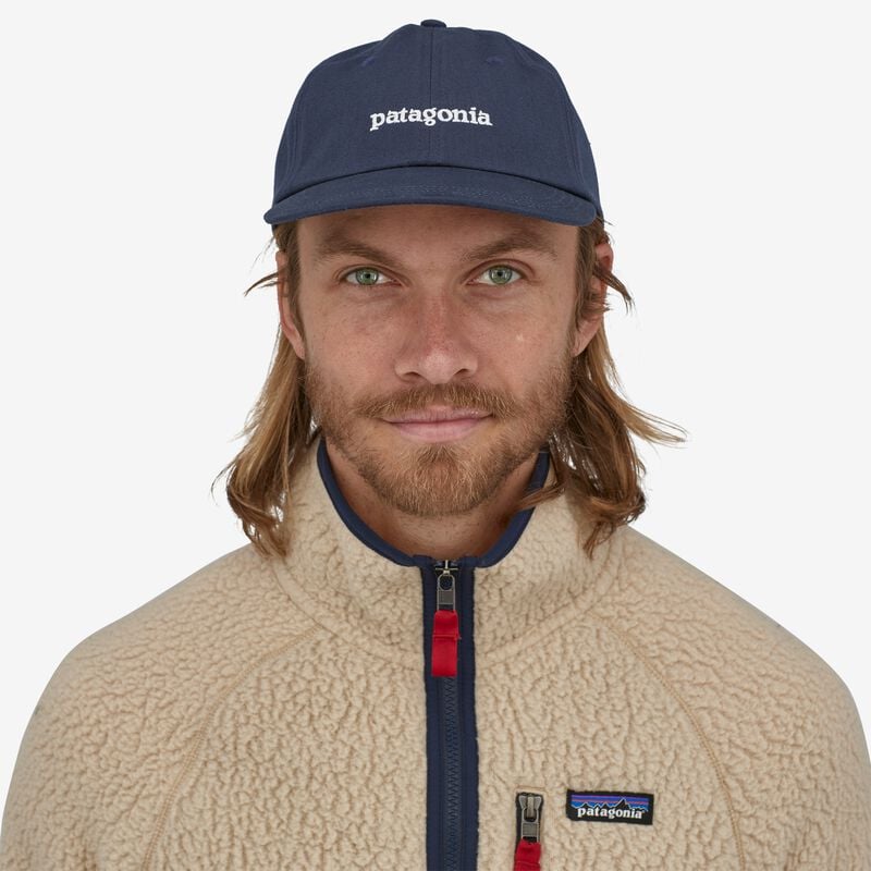 Patagonia Fitz Roy Icon Trad Cap - Text Logo: New Navy