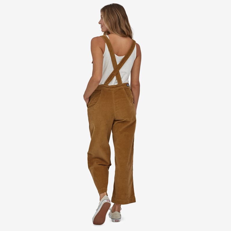 Patagonia Women's Stand Up® Cropped Corduroy Overalls - Nest Brown