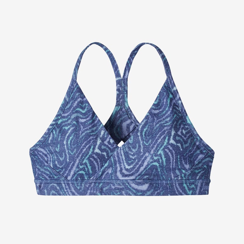 Patagonia Women's Cross Beta Sports Bra - Oak Waves: Current Blue