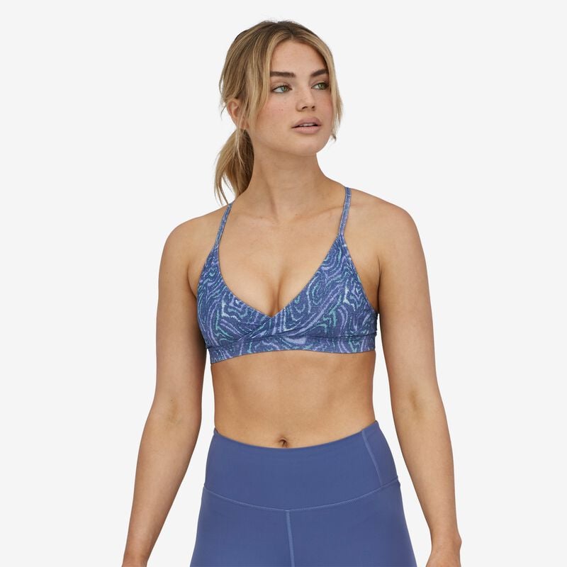 Patagonia Women's Cross Beta Sports Bra - Oak Waves: Current Blue