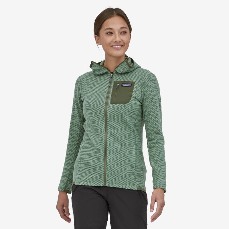 Patagonia Women's R1® Air Full-Zip Hoody - Hemlock Green