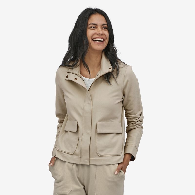 Patagonia Women's Organic Cotton Roaming Layering Shirt Jacket - Pumice