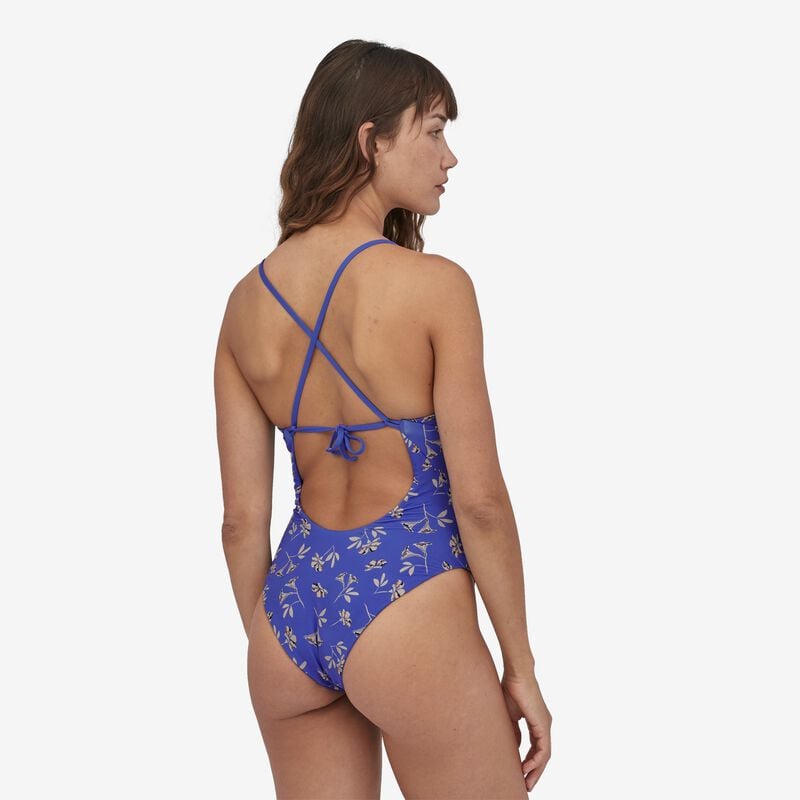 Patagonia Women's Reversible Sunrise Slider One-Piece Swimsuit - Quito: Float Blue