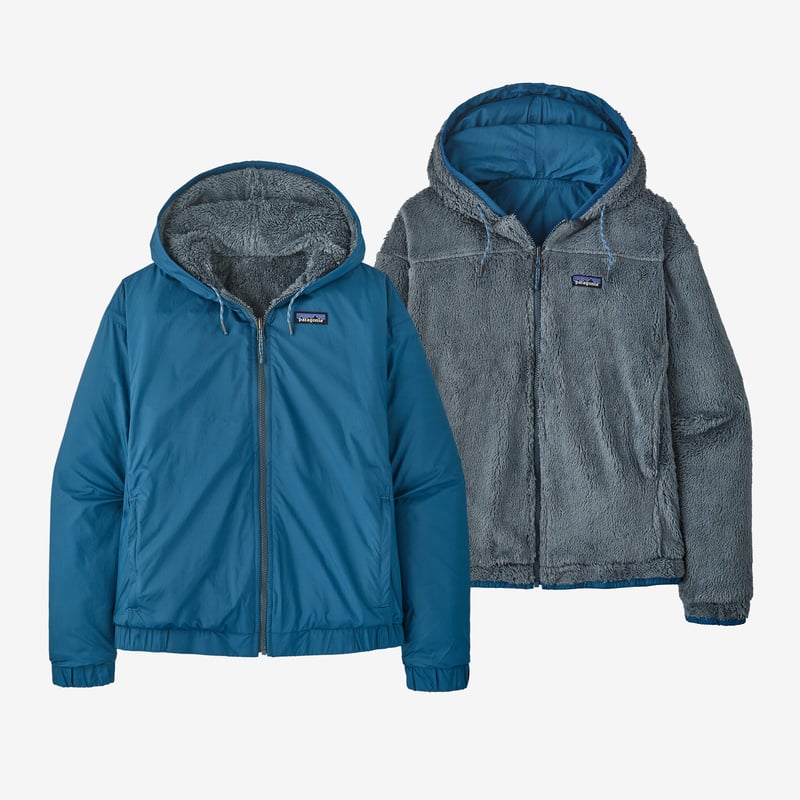 Patagonia Women's Reversible Los Gatos Cambria Fleece Jacket - Wavy Blue