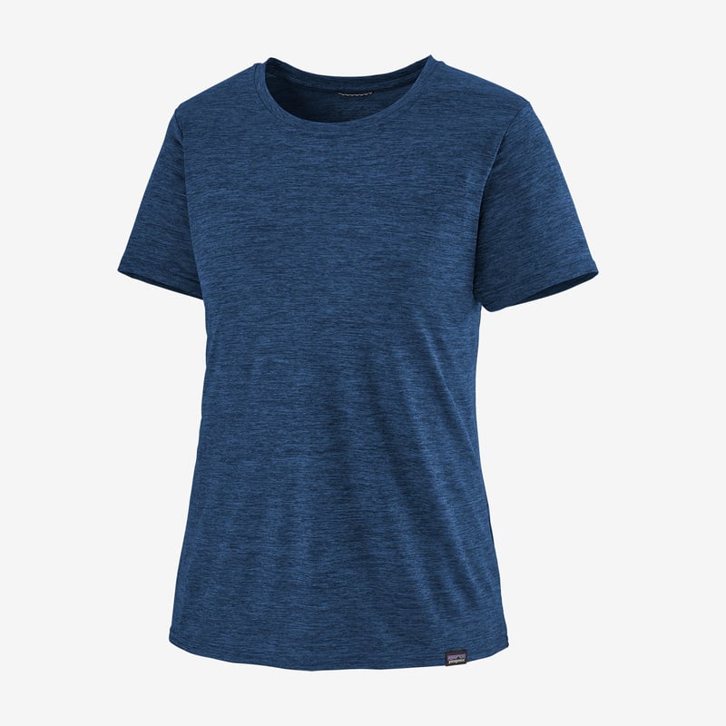 Patagonia Women's Capilene® Cool Daily Shirt - Viking Blue - Navy Blue X-Dye