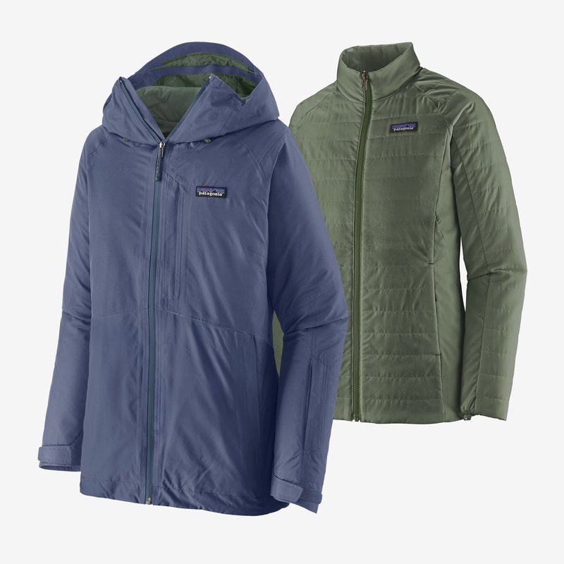 Patagonia Women's 3-in-1 Powder Town Jacket - Current Blue