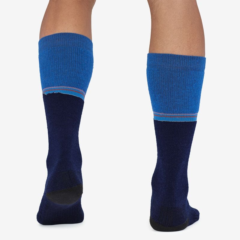 Patagonia Heavyweight Merino Performance Knee-Length Socks - Classic Fitz Roy: Viking Blue