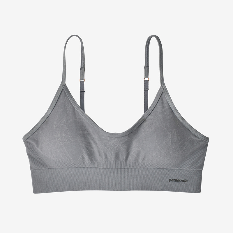 Patagonia Women's Barely Everyday Bra - Valley Flora Jacquard: Stainless
