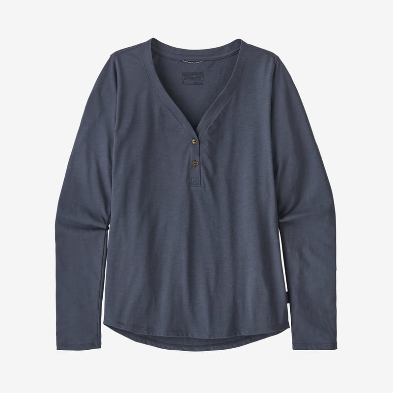 Patagonia Women's Mainstay Henley - Smolder Blue