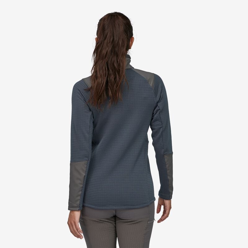 Patagonia Women's Long-Sleeved R1® Fitz Roy Trout 1/4-Zip - Noble Grey