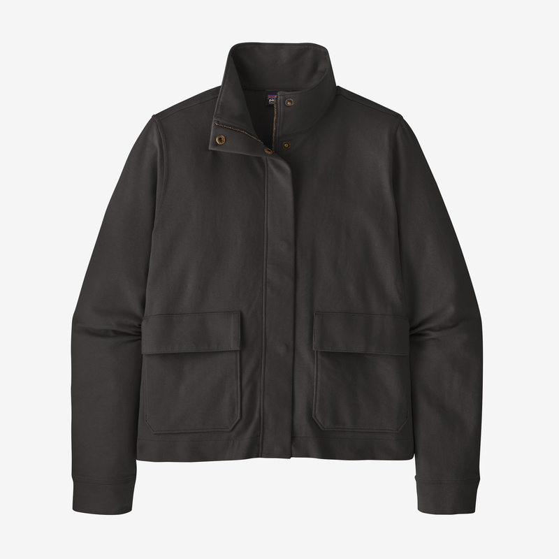Patagonia Women's Organic Cotton Roaming Layering Shirt Jacket - Black