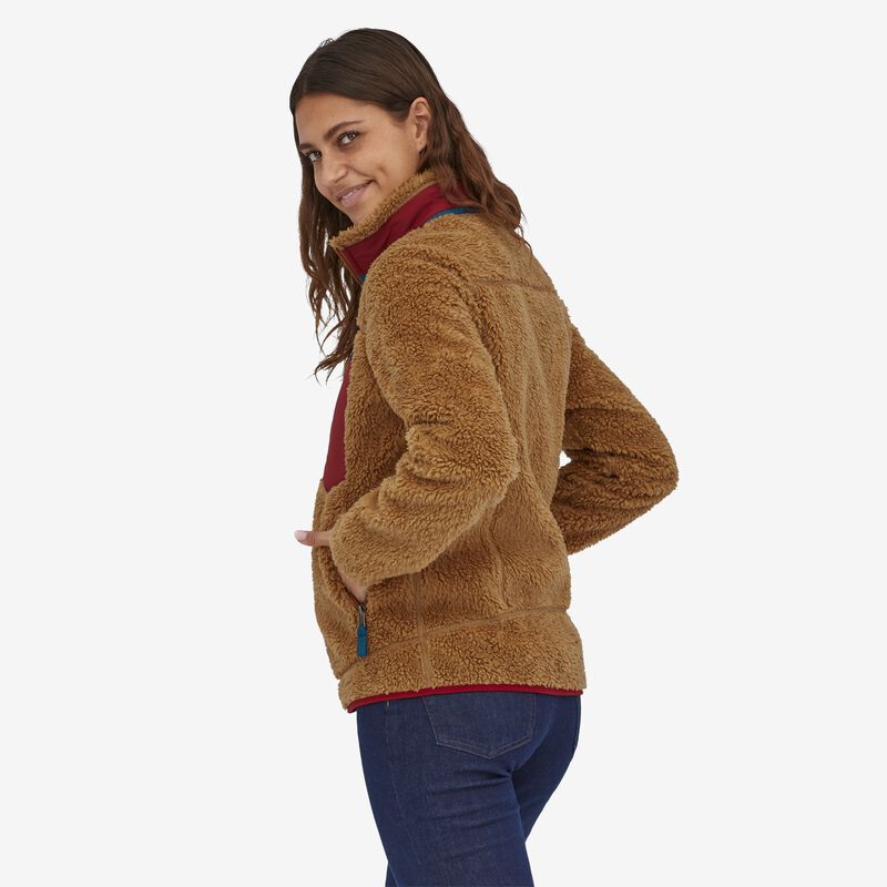 Patagonia Women's Classic Retro-X® Fleece Jacket - Nest Brown w/Wax Red
