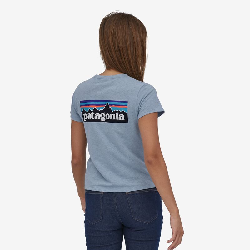 Patagonia Women's P-6 Logo Responsibili-Tee® - Steam Blue