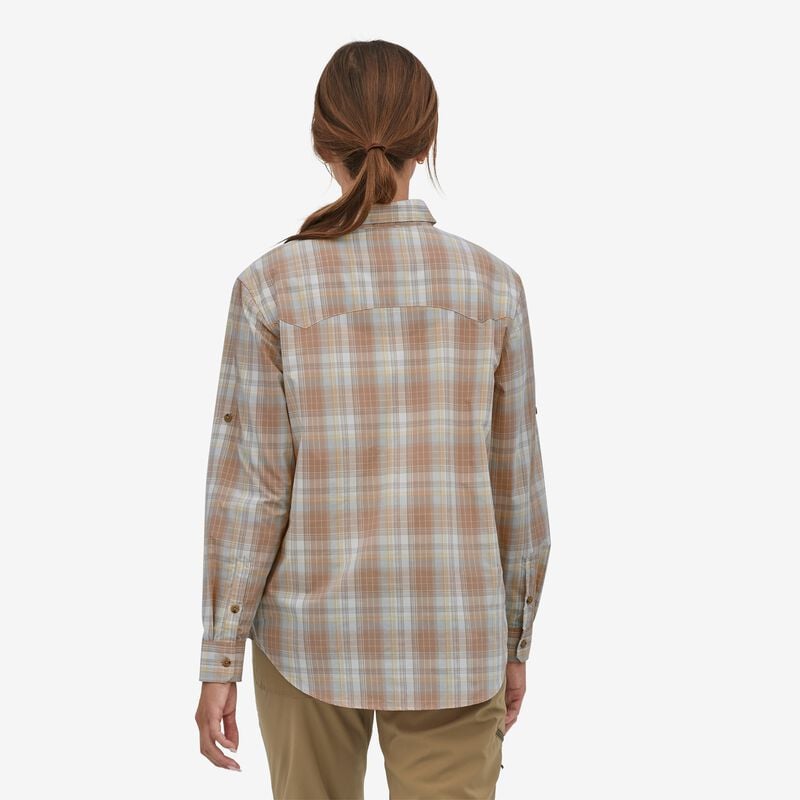 Patagonia Women's Long-Sleeved Sun Stretch Shirt - Minnow: Lago Blue