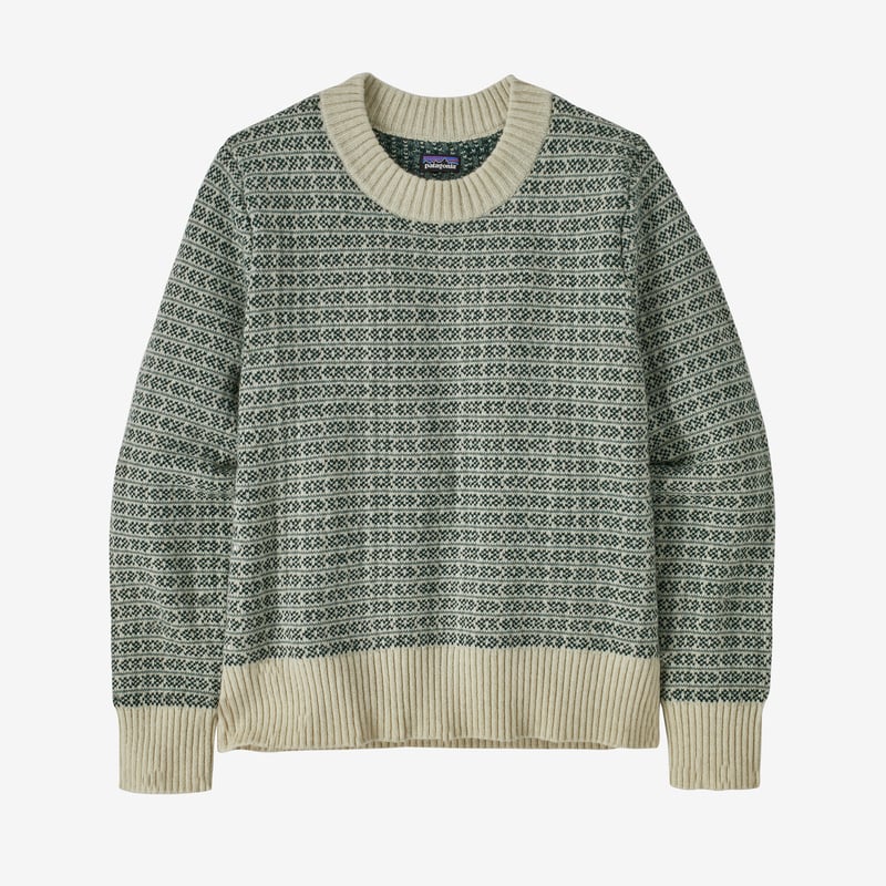Patagonia Women's Recycled Wool Crewneck Sweater - Sapling: Natural