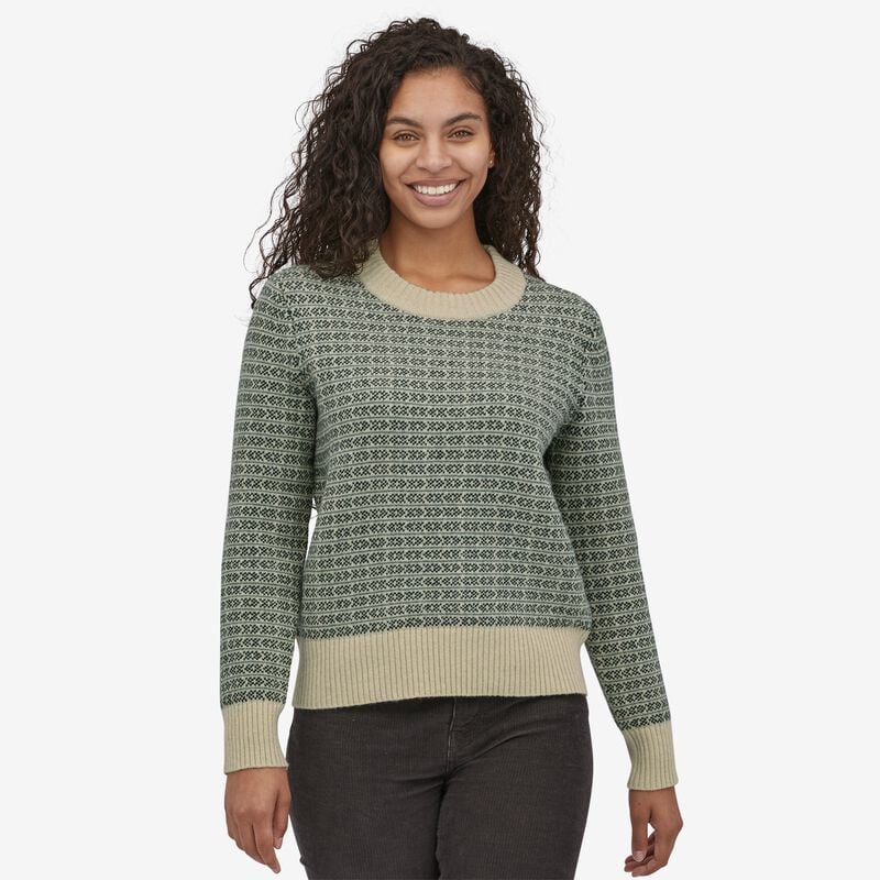 Patagonia Women's Recycled Wool Crewneck Sweater - Sapling: Natural