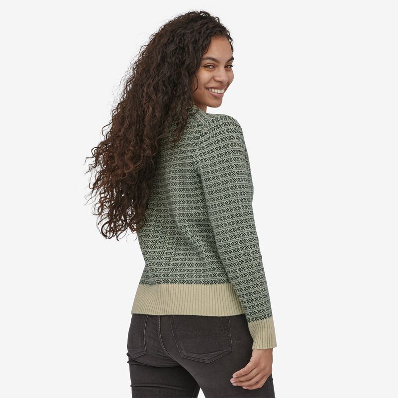 Patagonia Women's Recycled Wool Crewneck Sweater - Sapling: Natural