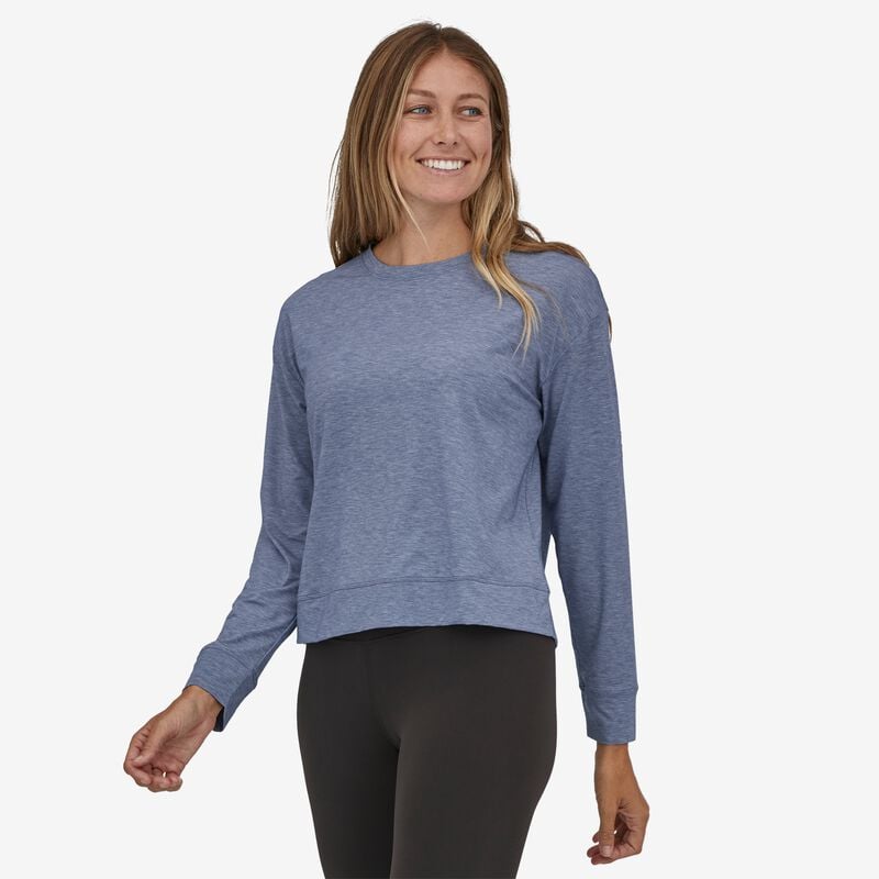 Patagonia Women's Long-Sleeved Glorya Twist Top - Current Blue