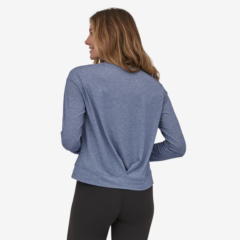Patagonia Women's Long-Sleeved Glorya Twist Top - Current Blue