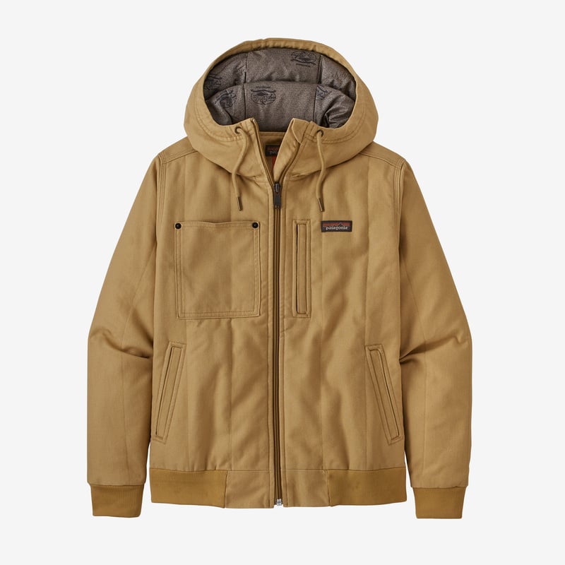 Patagonia Women's All Seasons Hemp Canvas Bomber Hoody Jacket - Rattan