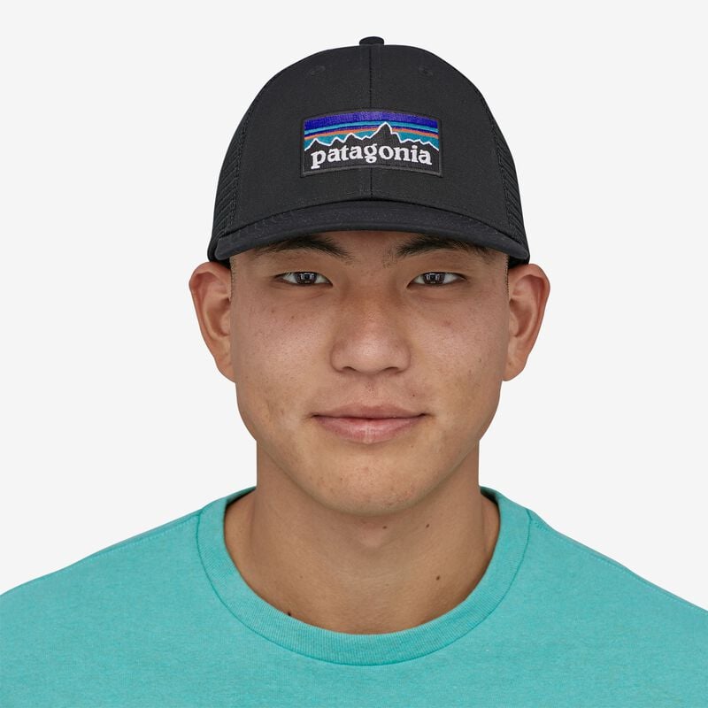 Patagonia P-6 Logo LoPro Trucker Hat - Black