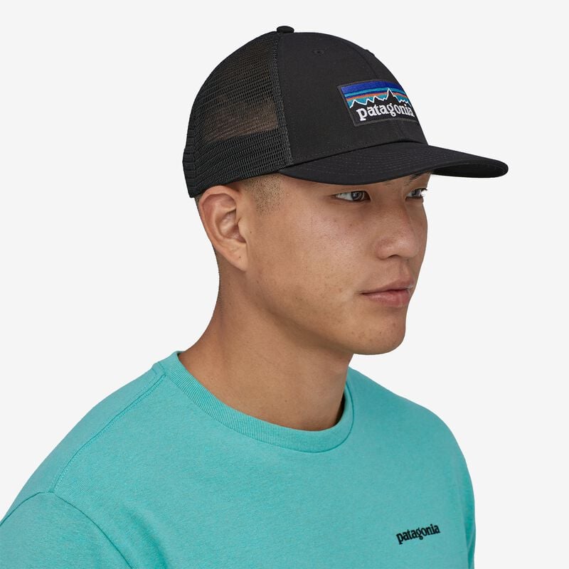 Patagonia P-6 Logo LoPro Trucker Hat - Black