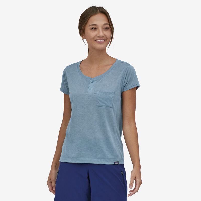 Patagonia Women's Capilene® Cool Trail Bike Henley - Classic Navy