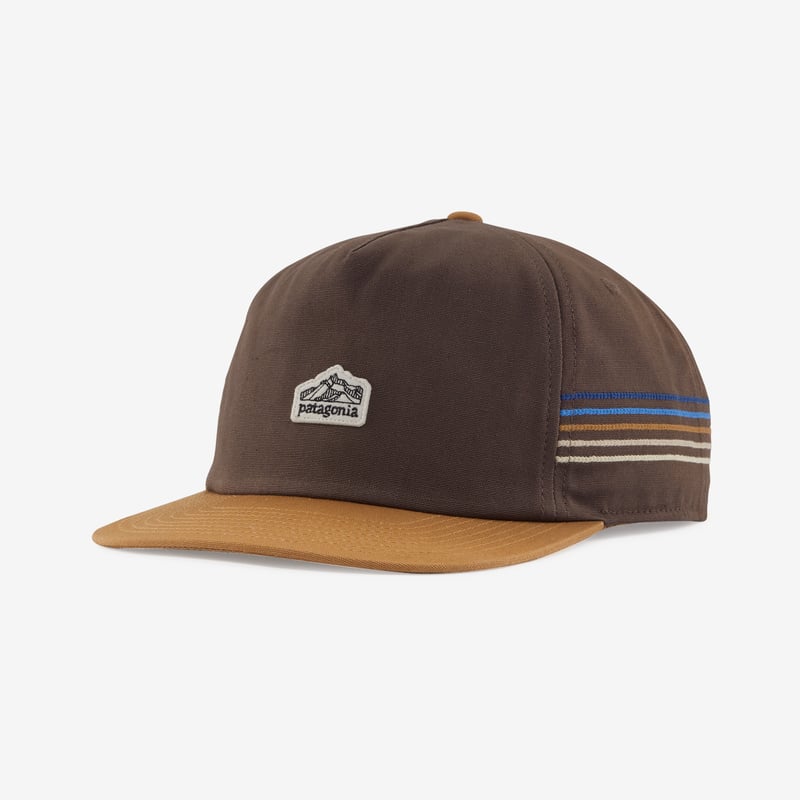 Patagonia Line Logo Ridge Stripe Funfarer Cap - Cone Brown