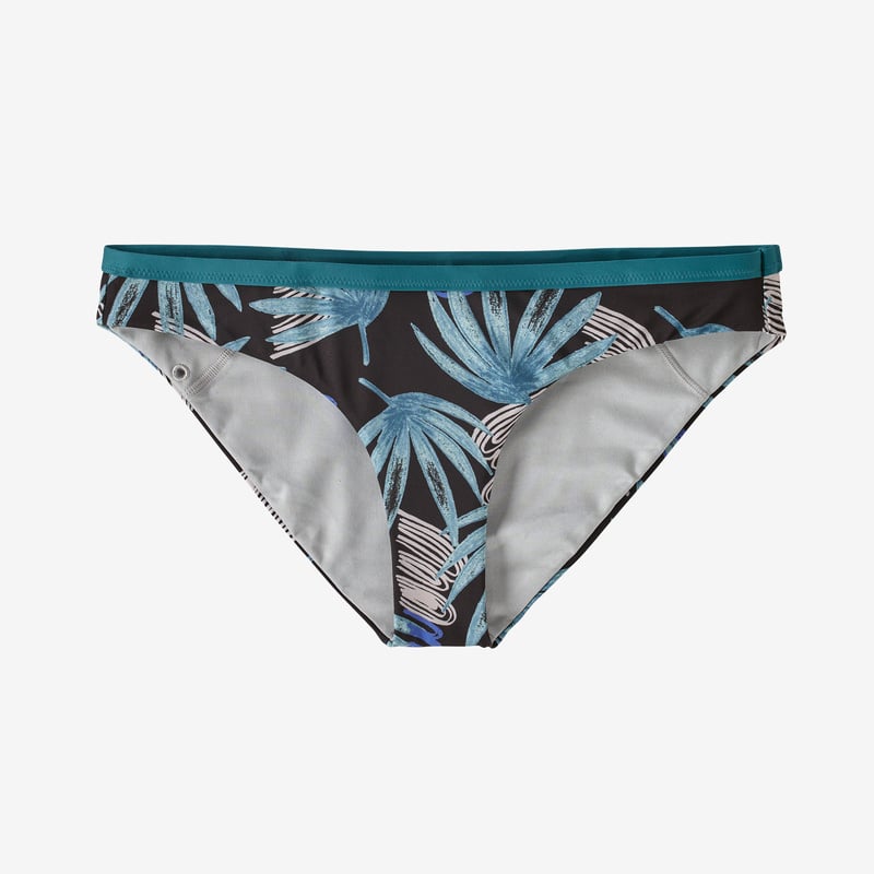 Patagonia Women's Nanogrip Bikini Bottoms - Tropical Ecuador: Ink Black