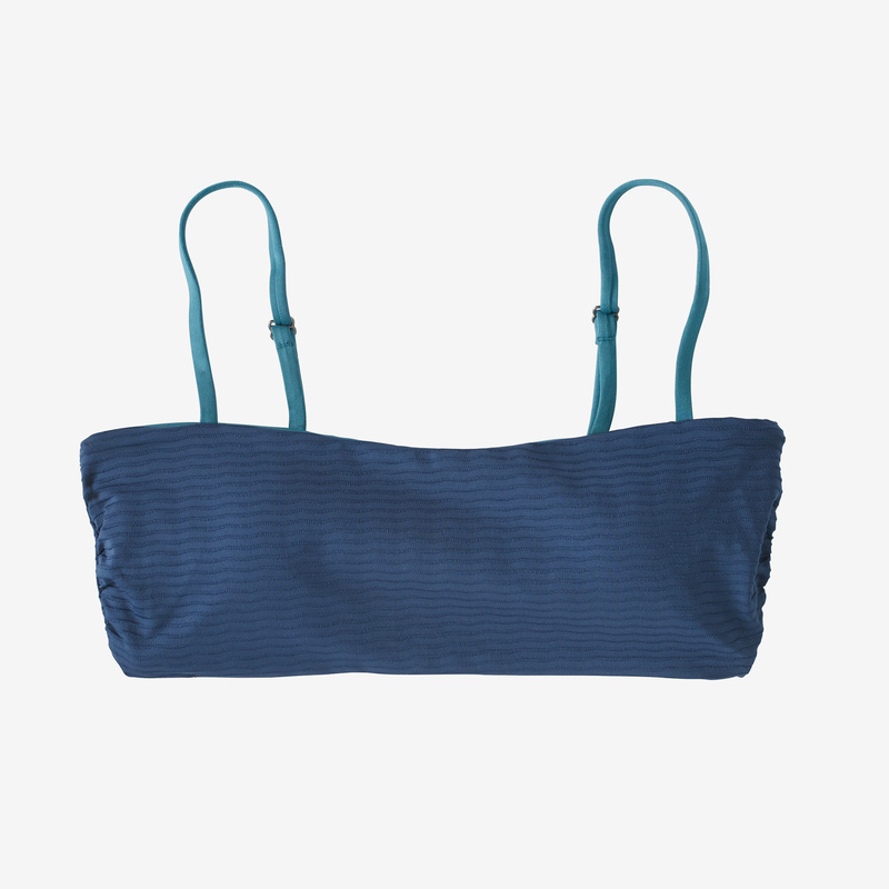 Patagonia Women's Sunrise Slider Bikini Top - Ripple: Tidepool Blue