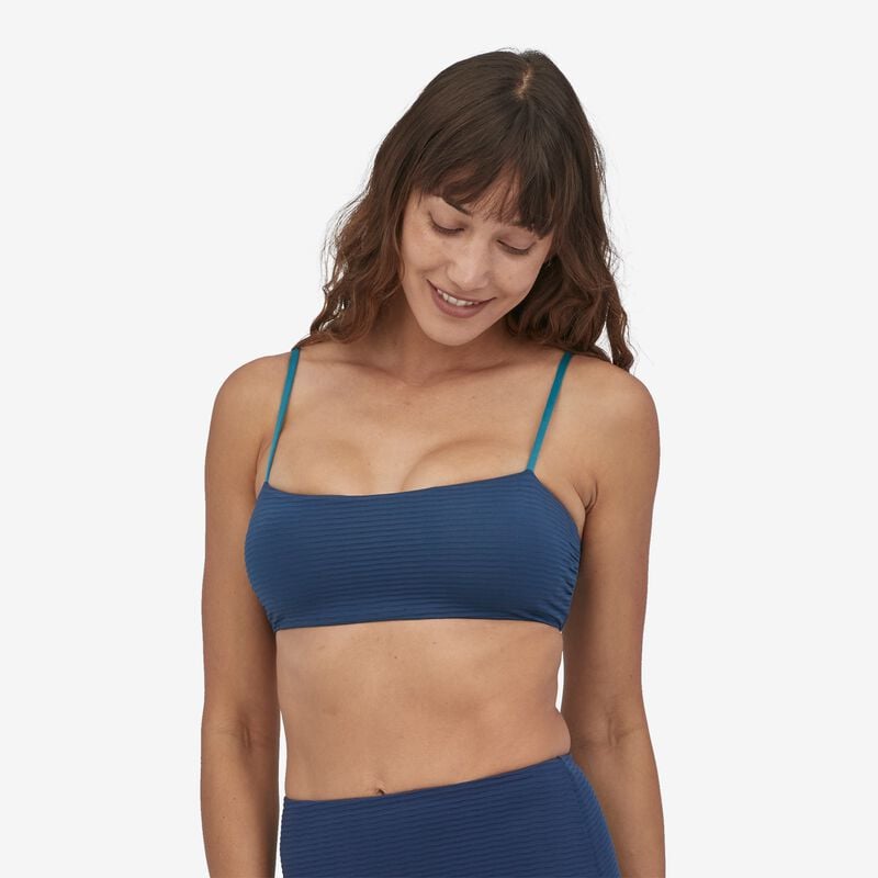 Patagonia Women's Sunrise Slider Bikini Top - Ripple: Tidepool Blue