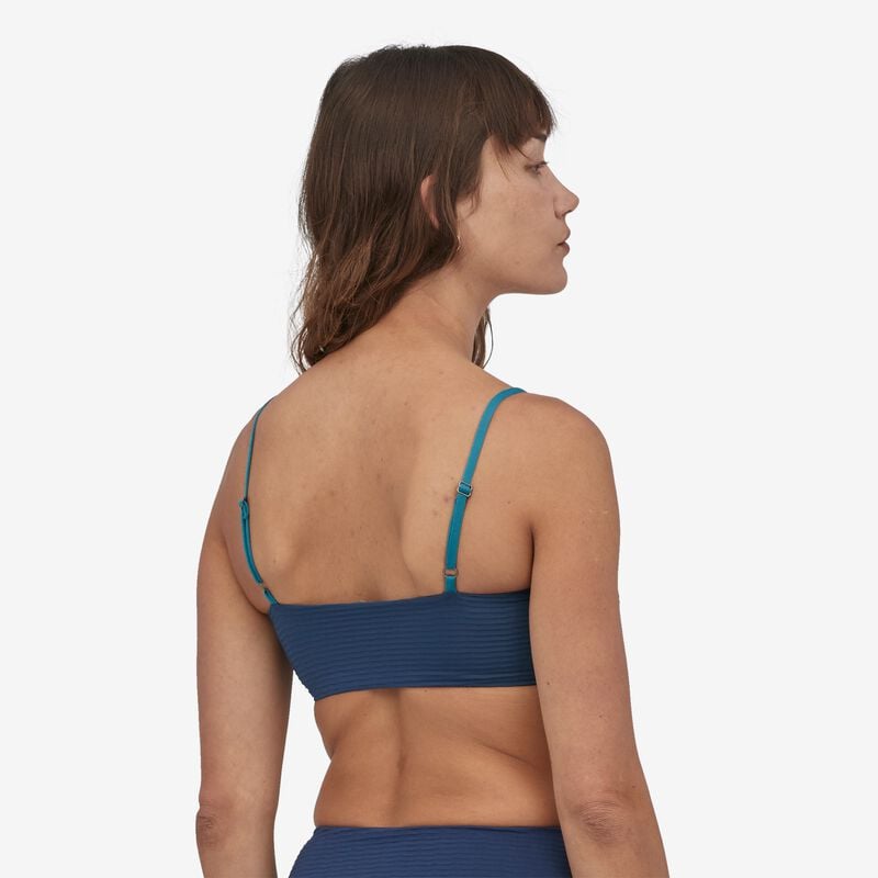 Patagonia Women's Sunrise Slider Bikini Top - Ripple: Tidepool Blue