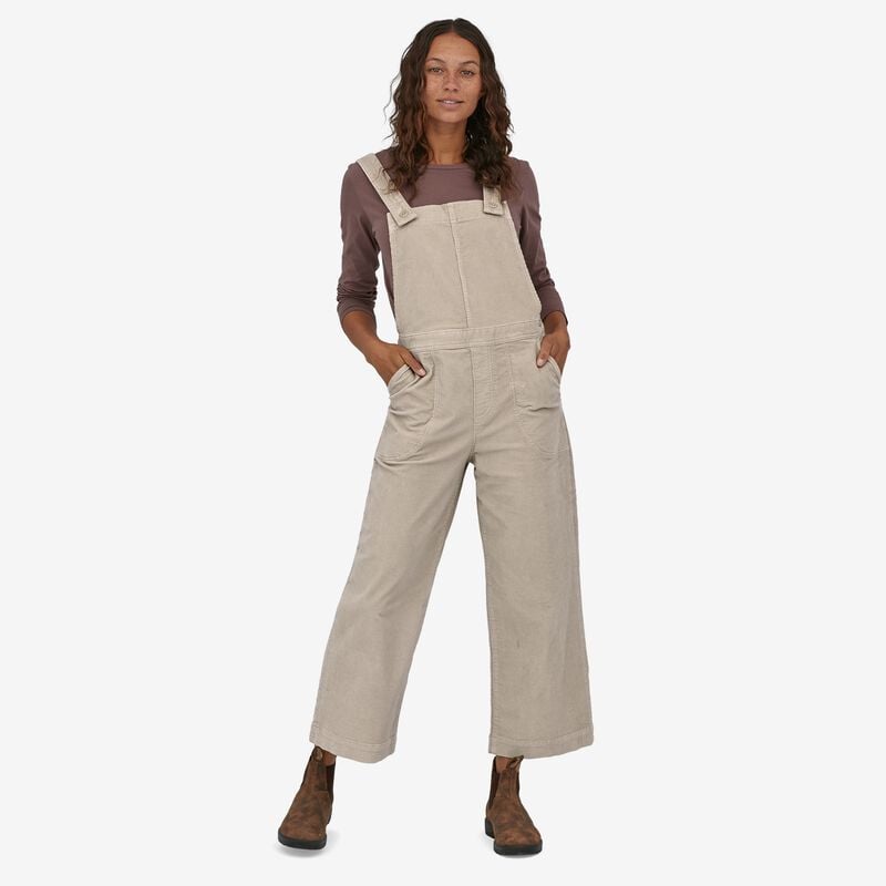 Patagonia Women's Stand Up® Cropped Corduroy Overalls - Pumice