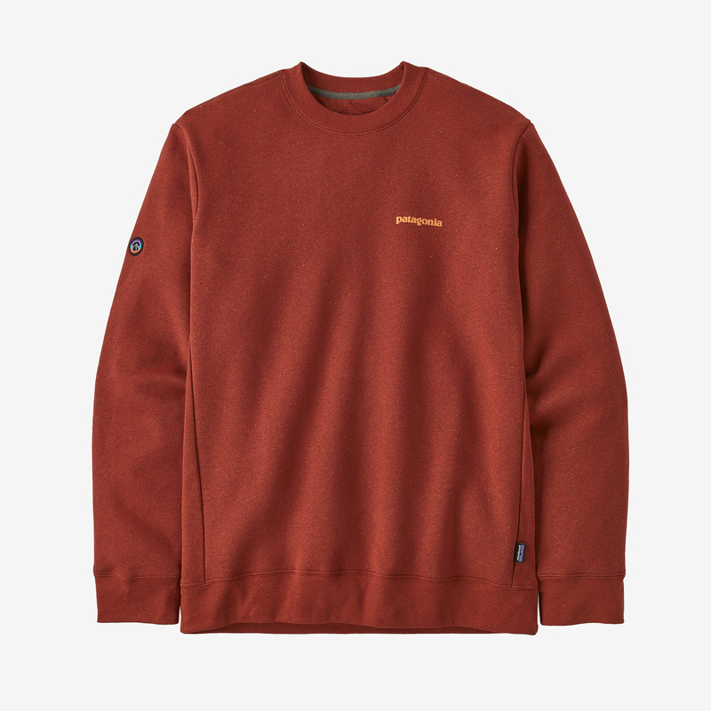 Patagonia Fitz Roy Icon Uprisal Crew Sweatshirt - Sisu Brown