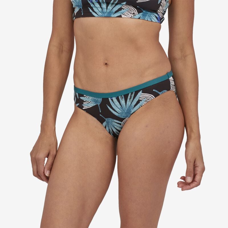Patagonia Women's Nanogrip Bikini Bottoms - Tropical Ecuador: Ink Black
